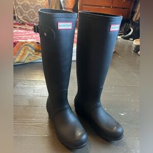 Hunter matte black original Black Rain Boots